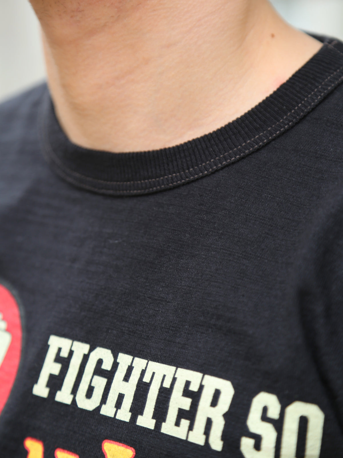 Buzz Rickson's Slub Yarn T-Shirt 77th Fighter Sq. – Black (BR79728-119)