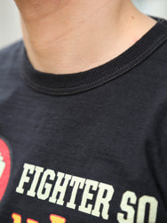 Buzz Rickson's Slub Yarn T-Shirt 77th Fighter Sq. – Black (BR79728-119)
