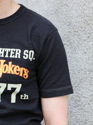 Buzz Rickson's Slub Yarn T-Shirt 77th Fighter Sq. – Black (BR79728-119)