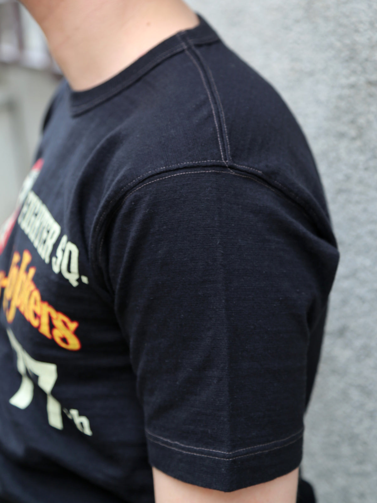 Buzz Rickson's Slub Yarn T-Shirt 77th Fighter Sq. – Black (BR79728-119)