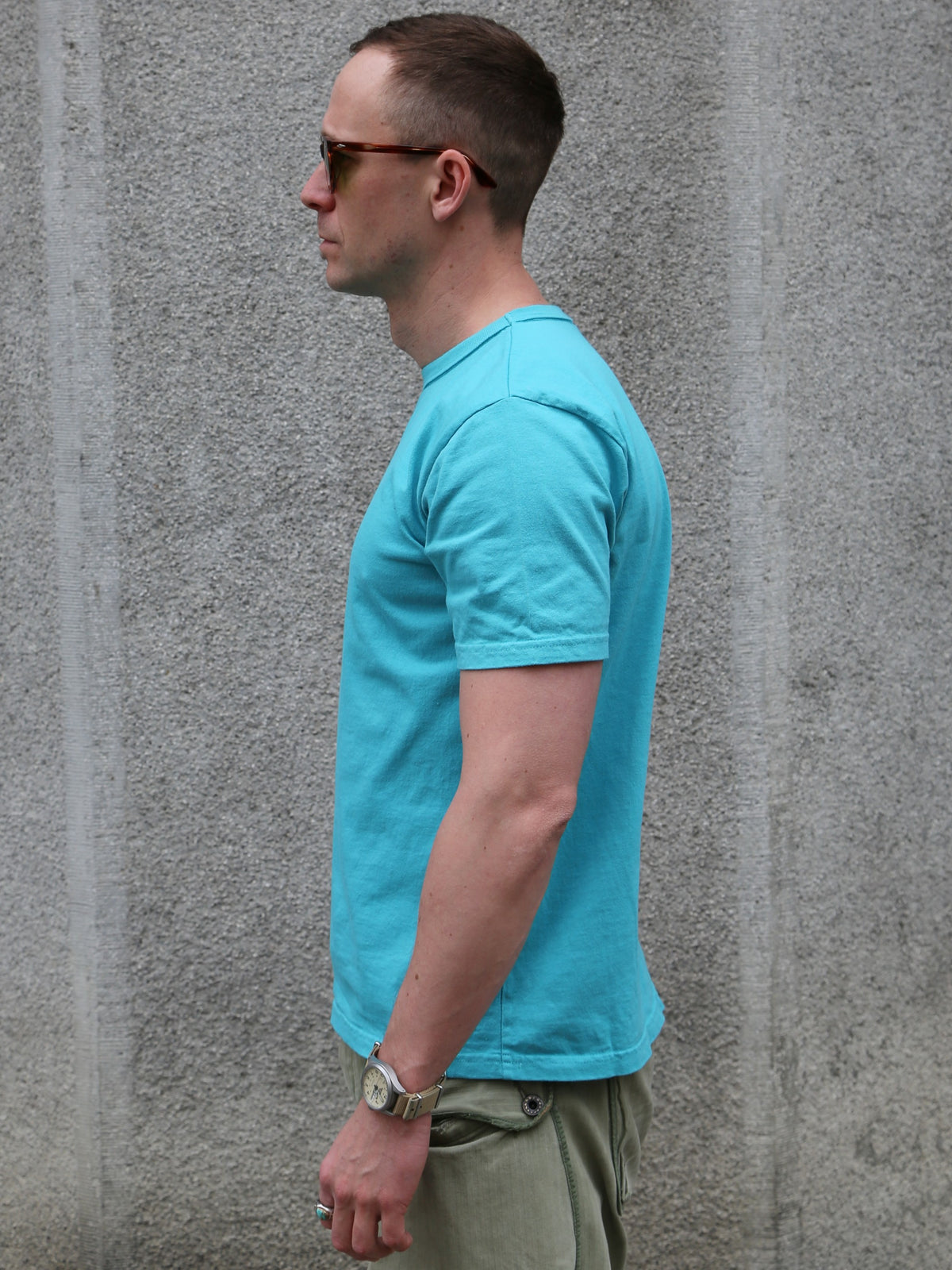 Studio d'Artisan USA Cotton T-shirt – Turquoise Blue (9912TB)