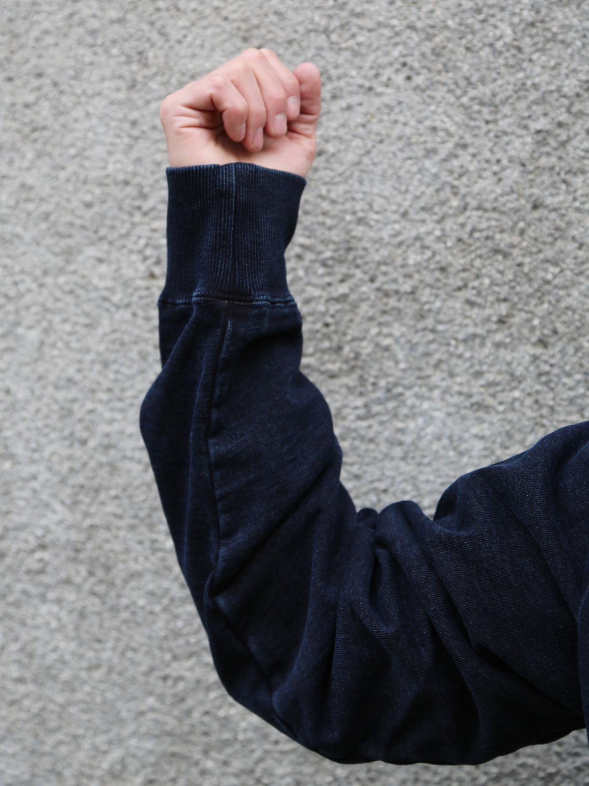 Samurai Jeans Heavyweight Hoodie – Natural Indigo/Kakishibu (SIS25-102)