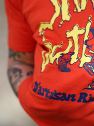 Studio d'Artisan USA Cotton Skate Print Tee – Red (8210B)
