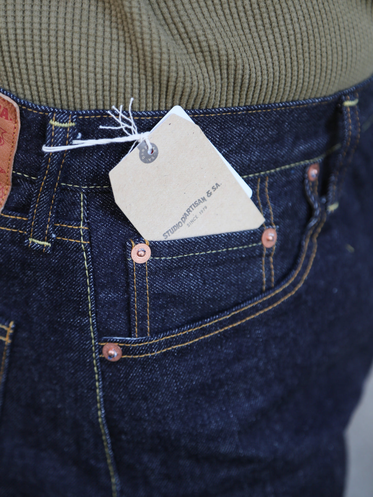 Studio D’Artisan 15oz Indigo Denim Jeans Straight Leg Fit (SD-101W)