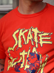 Studio d'Artisan USA Cotton Skate Print Tee – Red (8210B)