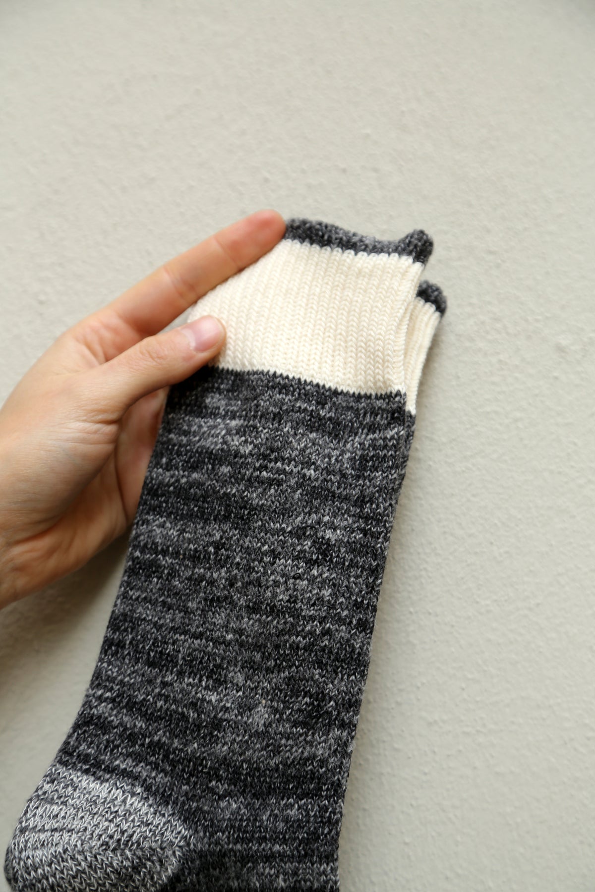 Homespun Knitwear Dustbowl Work Sock (Lot.009) - Charcoal