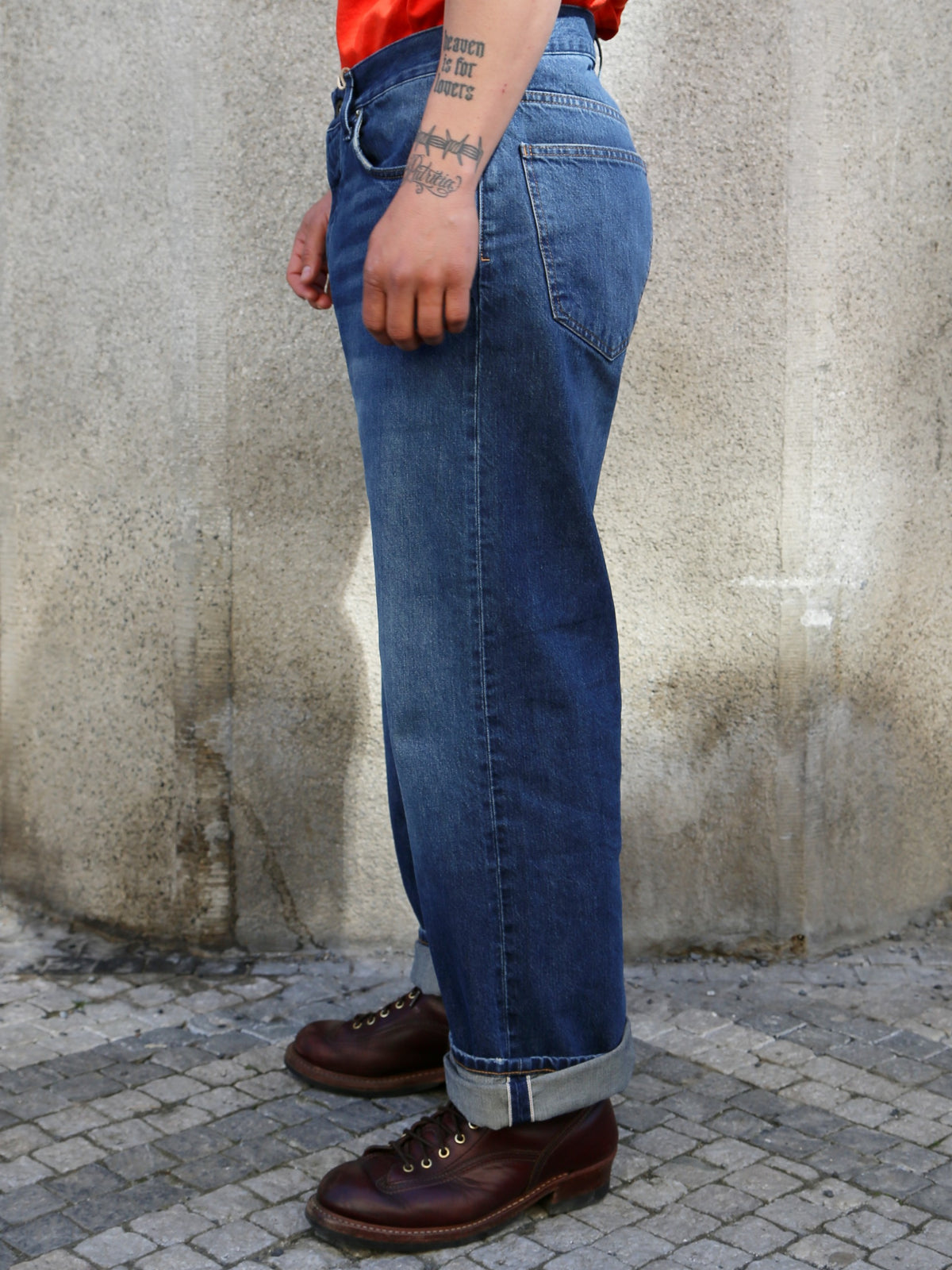 Fleurs de Bagne Le Classic Denim “F055” – Heavy Used (FDB-PANT-F055-805)