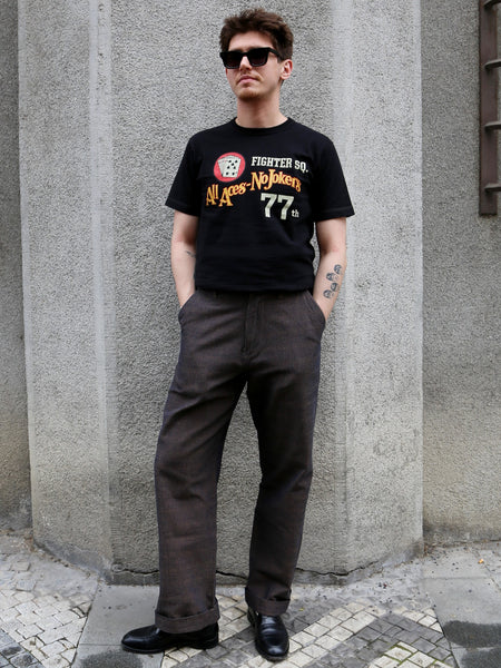Samurai Jeans Kanoko Aimadara Trousers – Blue/Brown (SJAP26-KSK)