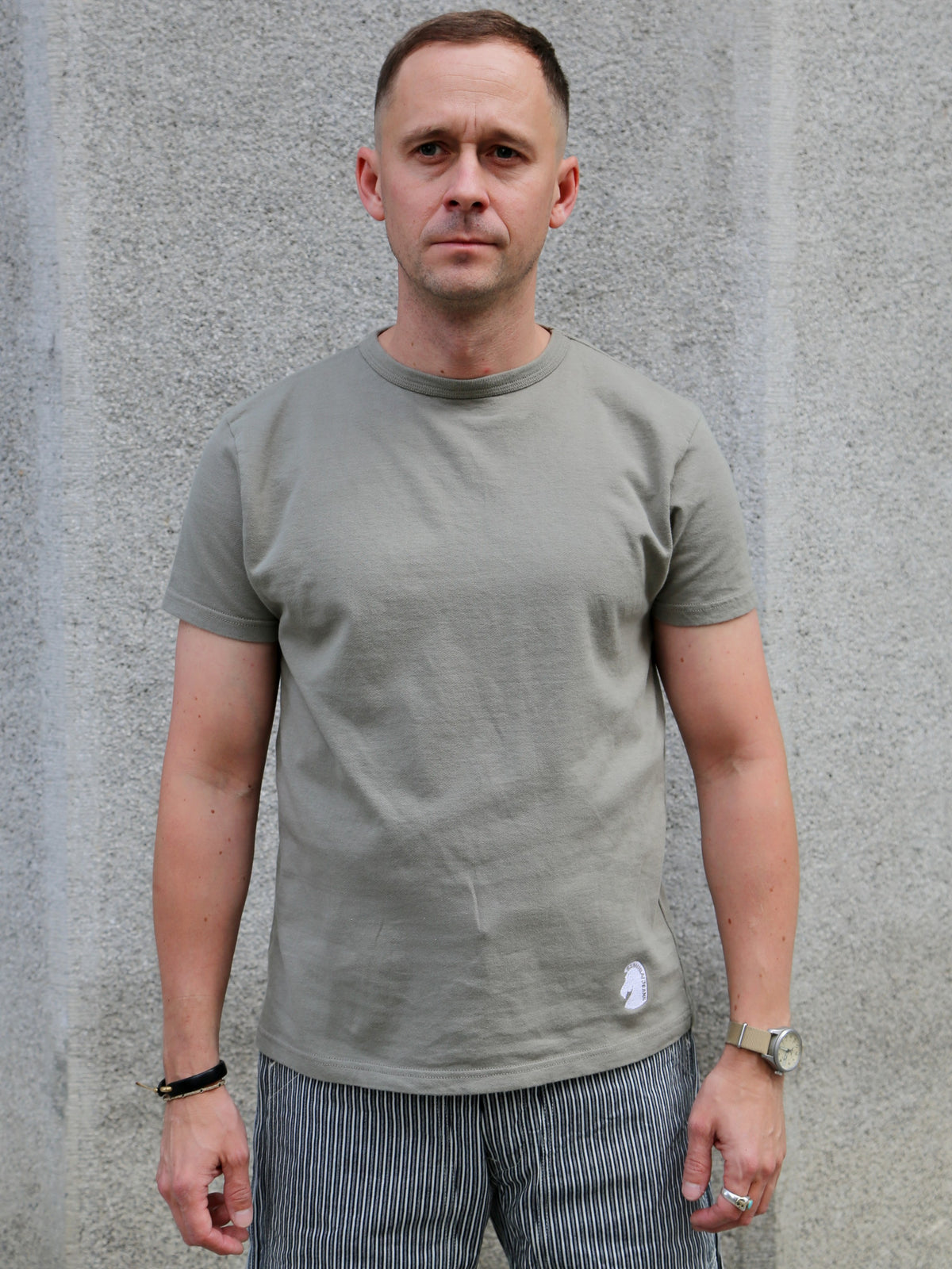 Samurai Jeans Repen Inlay Hanging T-Shirt – Concrete Grey (SJST26-106)