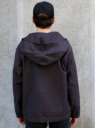 Black Sign Military Back Satin Hooded Deck Shirt – Mud Brown (BSSJ-25403)