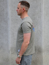 Samurai Jeans Repen Inlay Hanging T-Shirt – Concrete Grey (SJST26-106)