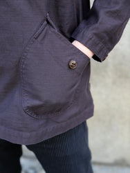 Black Sign Military Back Satin Hooded Deck Shirt – Mud Brown (BSSJ-25403)