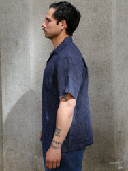 Gråbrodern Fröjel Short Sleeve Shirt – Deep Blue (G940-48-38)