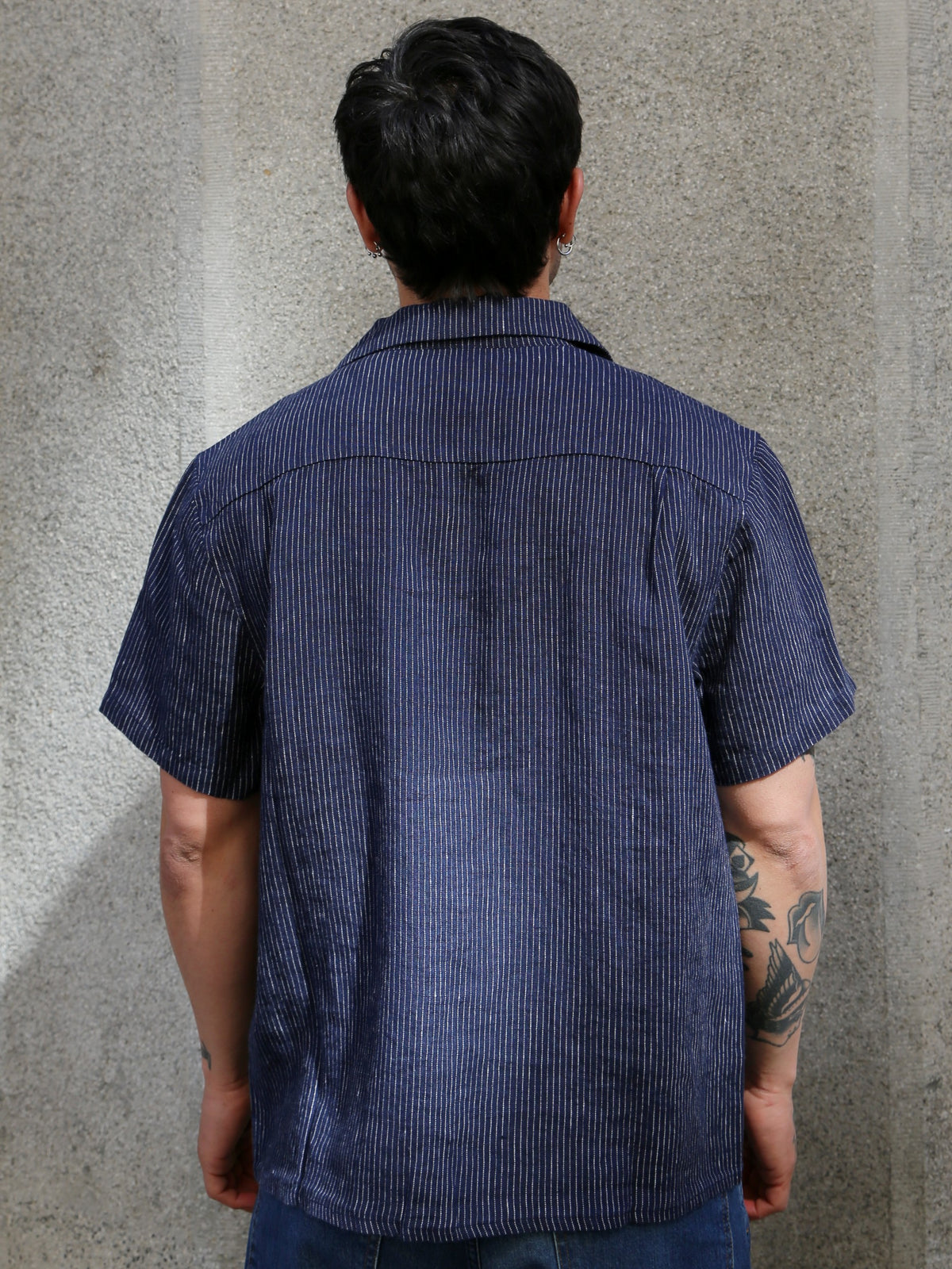 Gråbrodern Fröjel Short Sleeve Shirt – Deep Blue (G940-48-38)