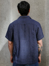 Gråbrodern Fröjel Short Sleeve Shirt – Deep Blue (G940-48-38)