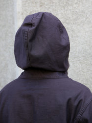 Black Sign Military Back Satin Hooded Deck Shirt – Mud Brown (BSSJ-25403)