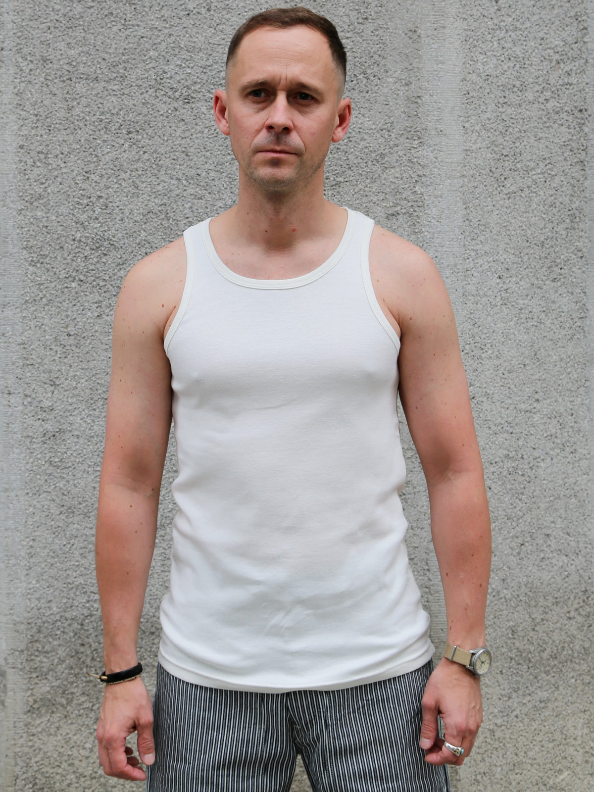 Nudie Jeans Tank Top – Offwhite (131728)