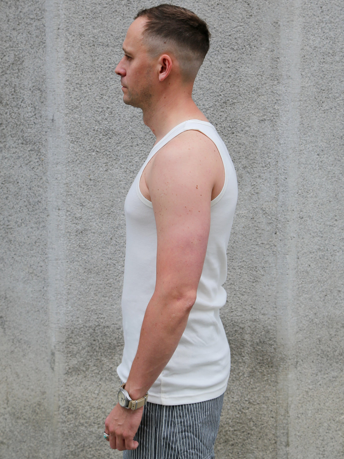 Nudie Jeans Tank Top – Offwhite (131728)