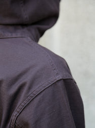 Black Sign Military Back Satin Hooded Deck Shirt – Mud Brown (BSSJ-25403)