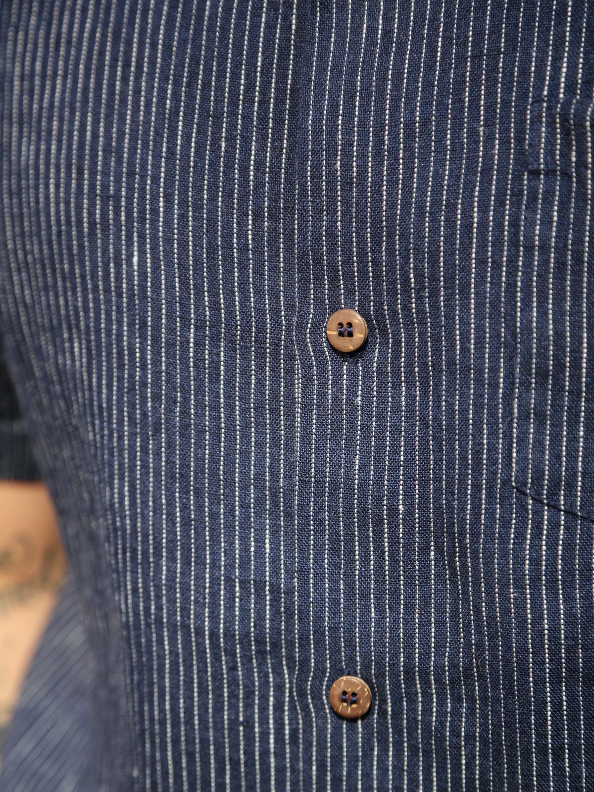Gråbrodern Fröjel Short Sleeve Shirt – Deep Blue (G940-48-38)