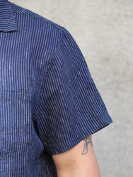 Gråbrodern Fröjel Short Sleeve Shirt – Deep Blue (G940-48-38)