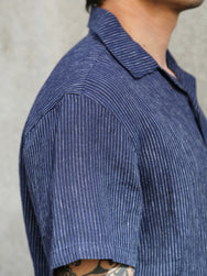 Gråbrodern Fröjel Short Sleeve Shirt – Deep Blue (G940-48-38)