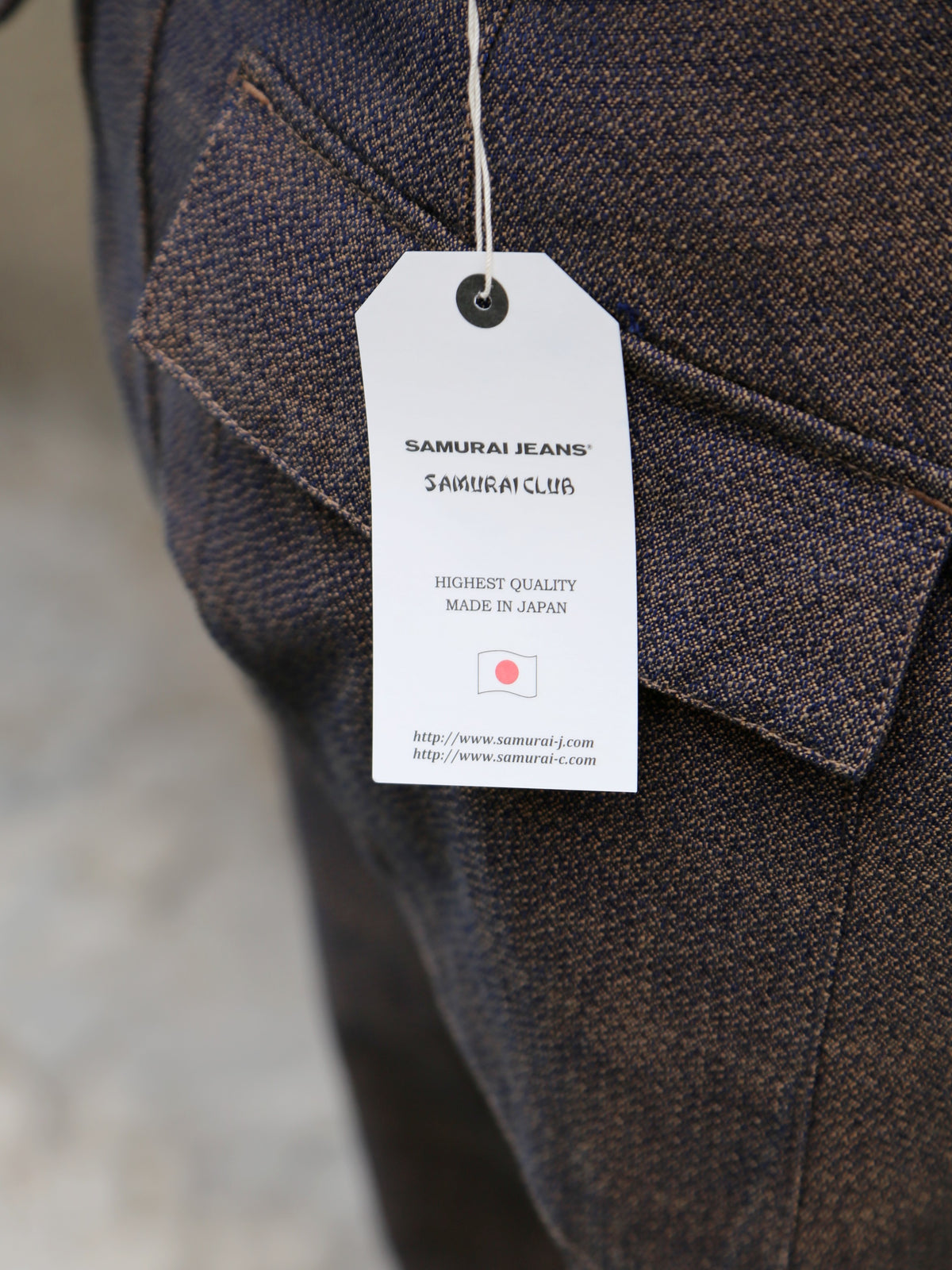 Samurai Jeans Kanoko Aimadara Trousers – Blue/Brown (SJAP26-KSK)