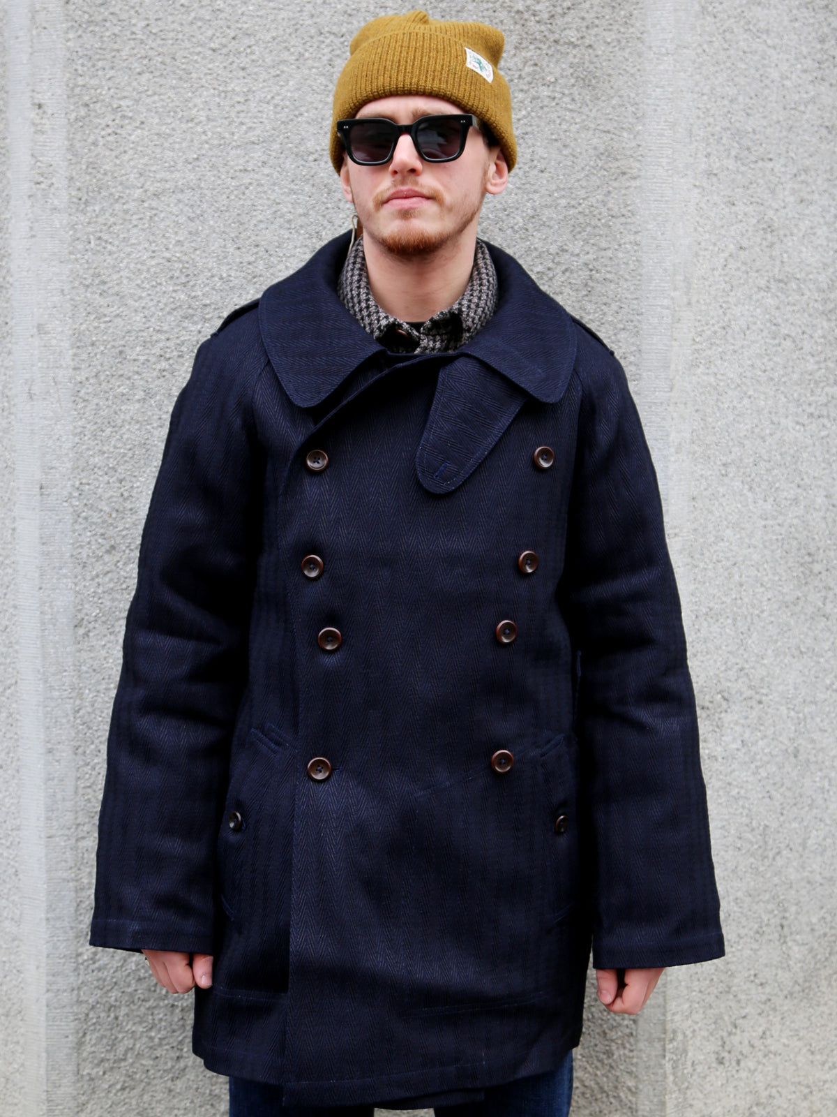 Fleurs de Bagne La Veste “Modele M38” Sashiko – Indigo (FBD-COAT-MM38-810)