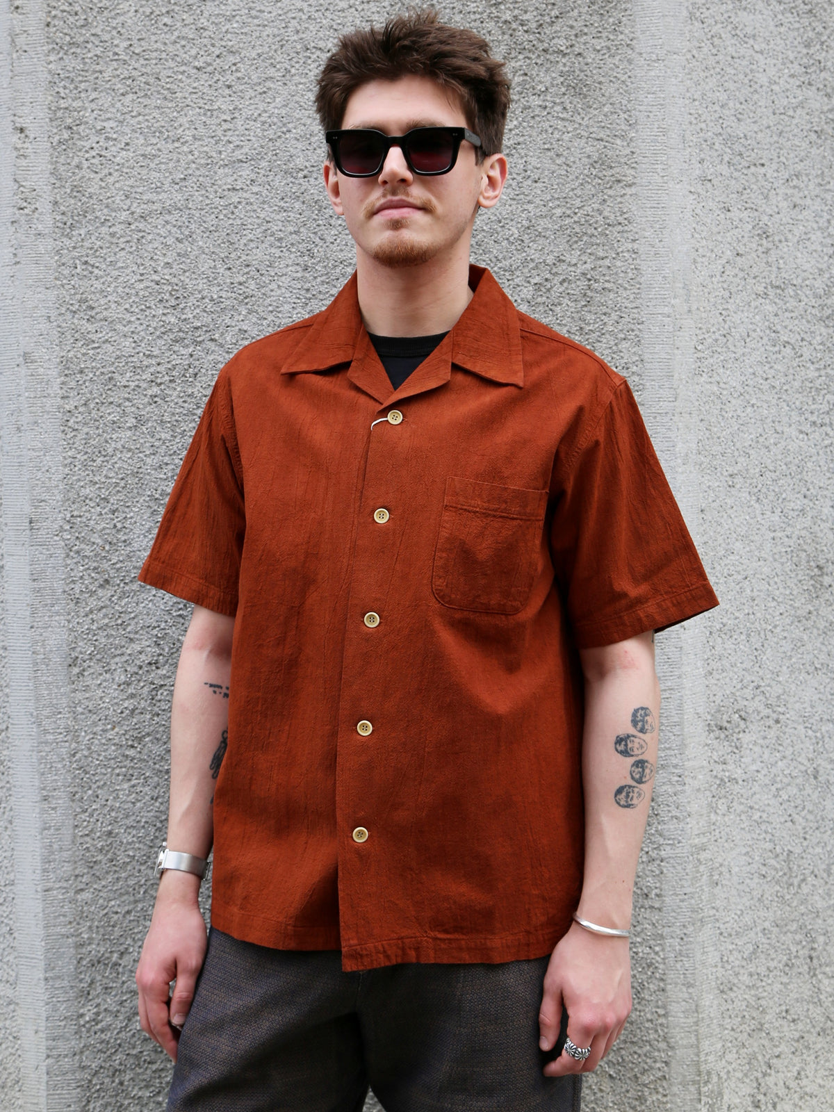 Studio d'Artisan Amami SS Shirt – Mud-Dyed (5739)