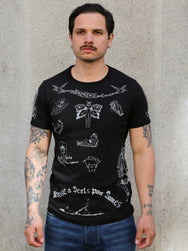 Fleurs de Bagne Tricot „Le Vice Dans Le Peau“ – Charcoal (FDB-TSSH-VICE-920)