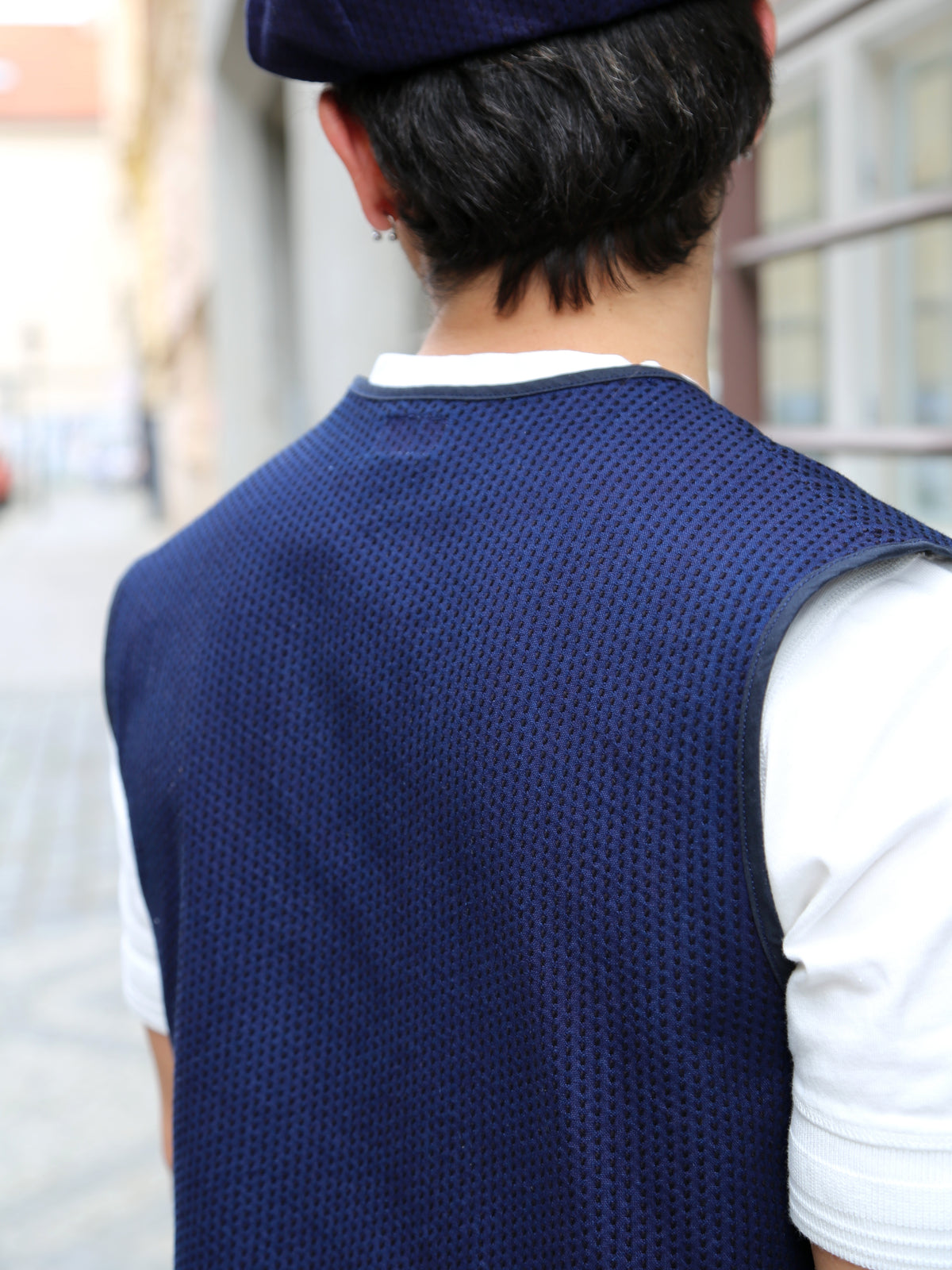 Black Sign “Sashiko” Sergeants Vest – Deep Indigo (BSSV-24203)