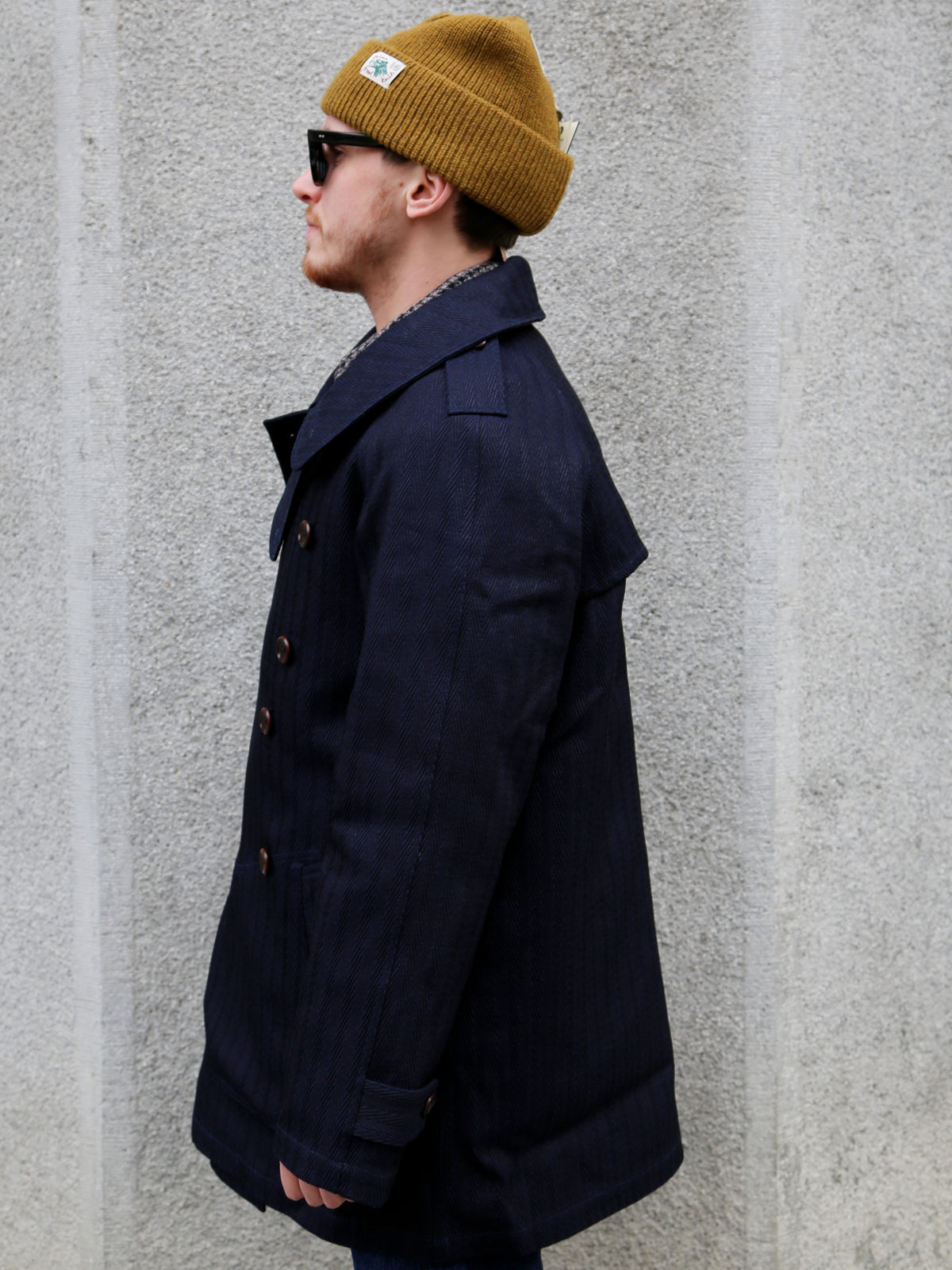 Fleurs de Bagne La Veste “Modele M38” Sashiko – Indigo (FBD-COAT-MM38-810)