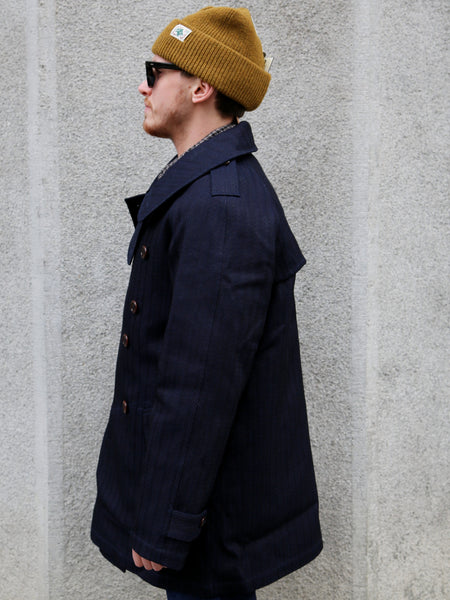 Fleurs de Bagne La Veste “Modele M38” Sashiko – Indigo (FBD-COAT-MM38-810)