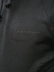Nudie Jeans Gunde Logo Hoodie – Black (150600)