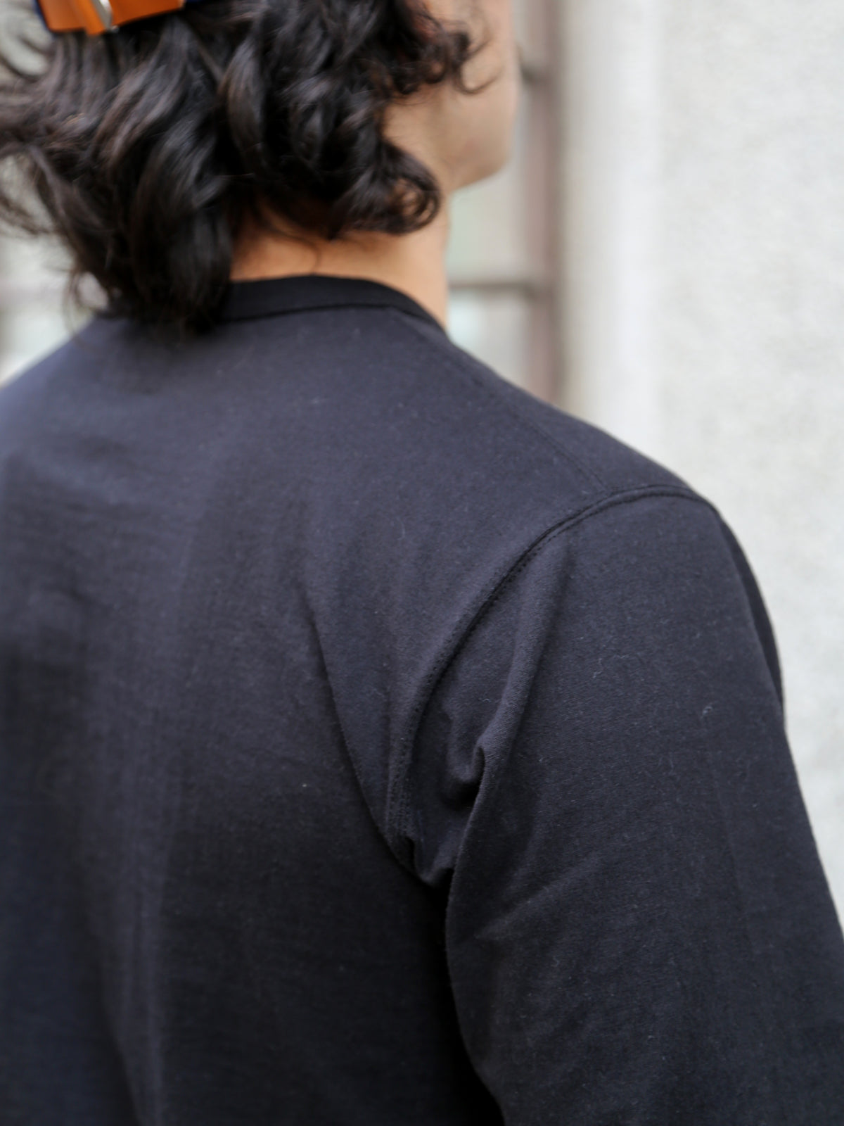 The Real McCOY's Pocket Tee L/S – Black (MC24019)