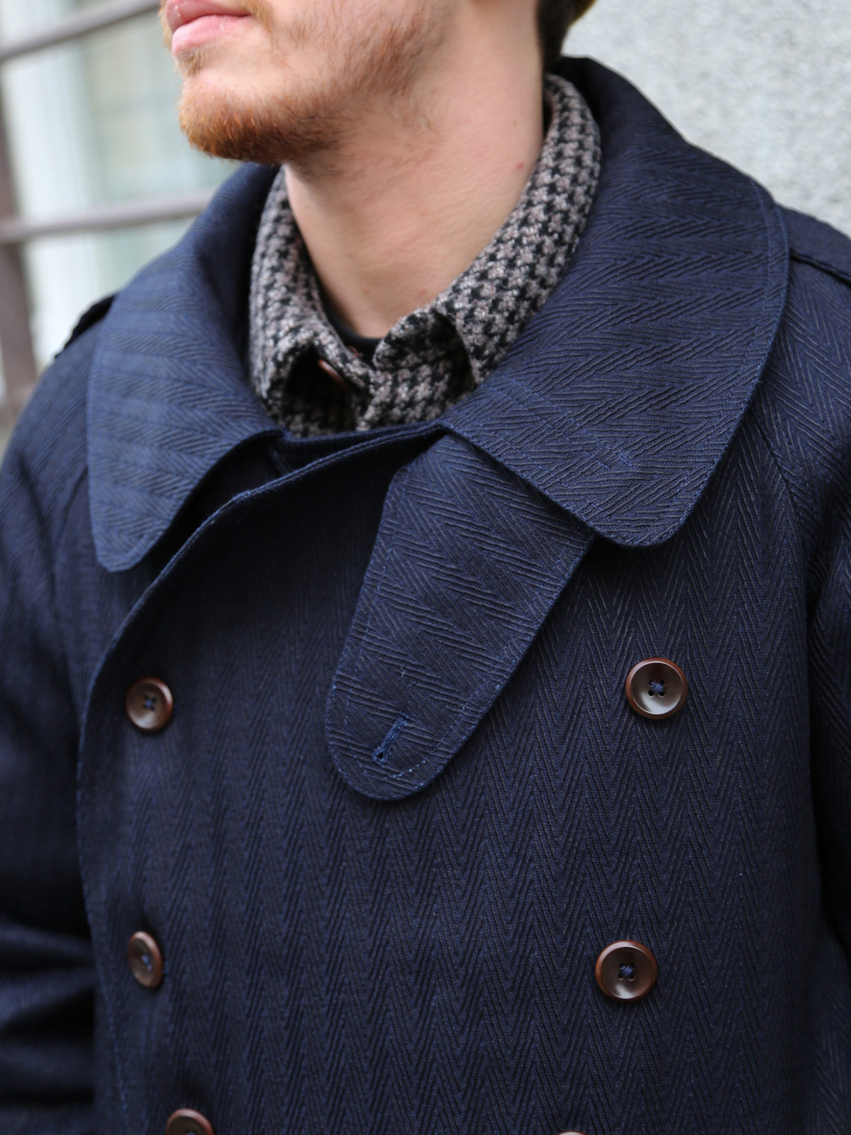 Fleurs de Bagne La Veste “Modele M38” Sashiko – Indigo (FBD-COAT-MM38-810)