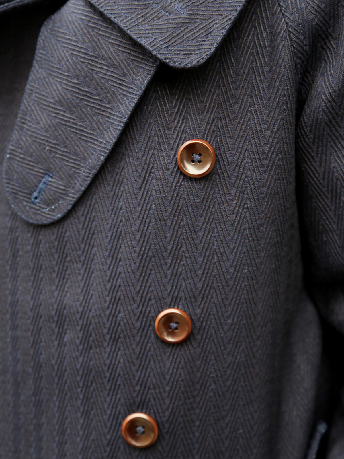 Fleurs de Bagne La Veste “Modele M38” Sashiko – Indigo (FBD-COAT-MM38-810)