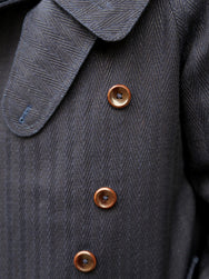 Fleurs de Bagne La Veste “Modele M38” Sashiko – Indigo (FBD-COAT-MM38-810)