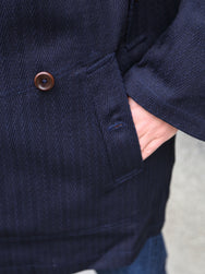Fleurs de Bagne La Veste “Modele M38” Sashiko – Indigo (FBD-COAT-MM38-810)