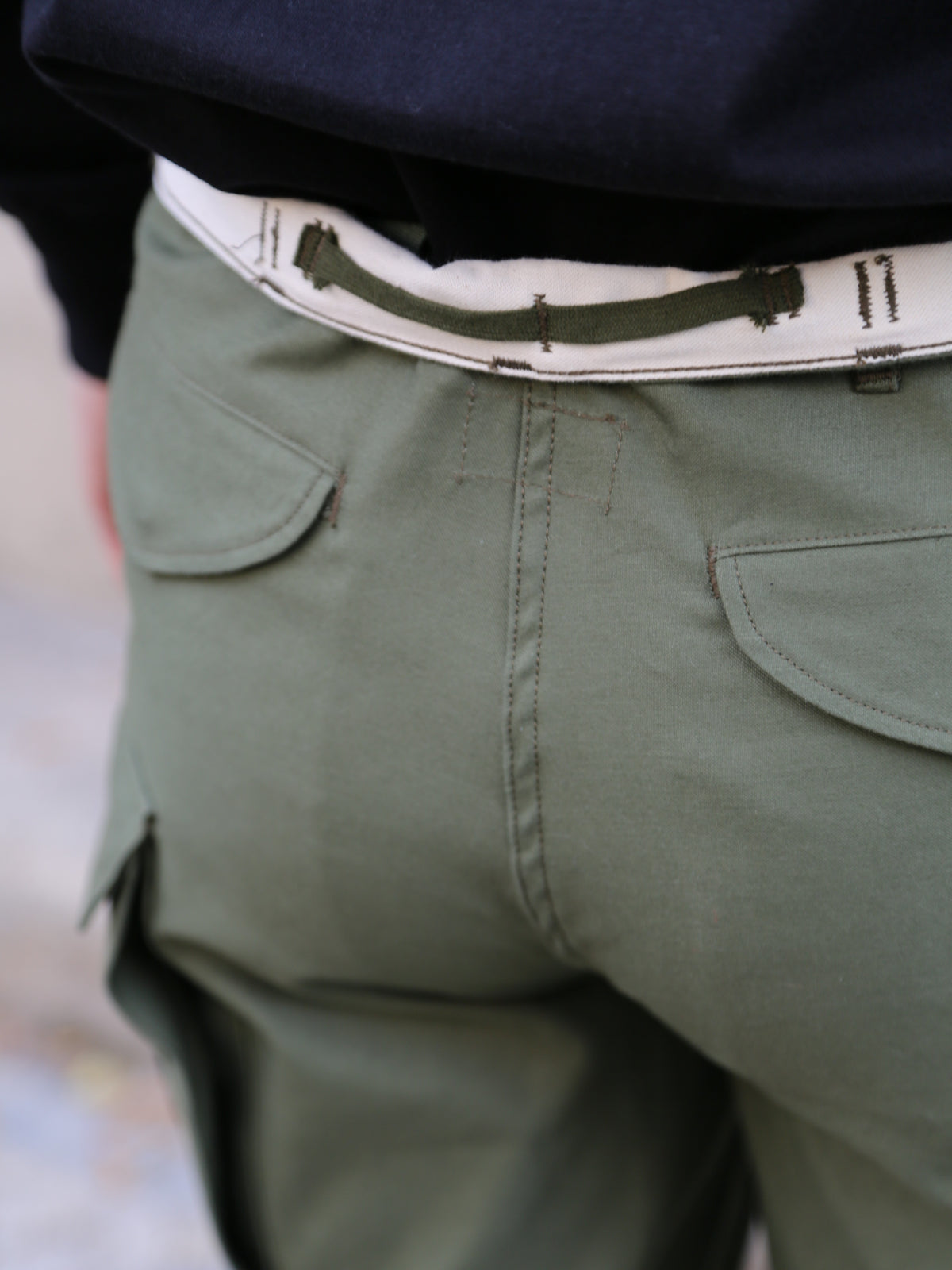 The Real McCOY's Trousers, Men’s Field M-65 – Olive (MP22101)