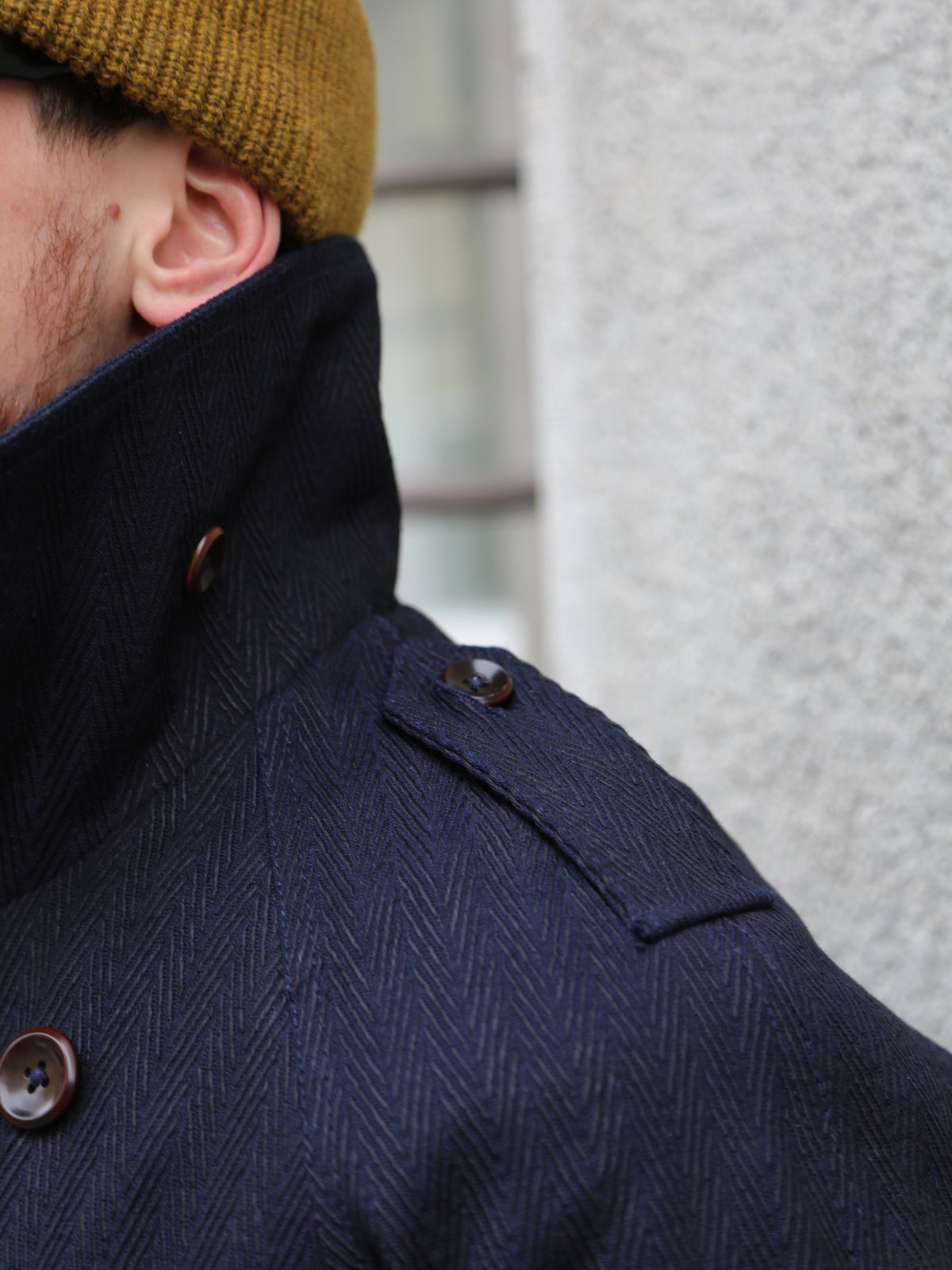 Fleurs de Bagne La Veste “Modele M38” Sashiko – Indigo (FBD-COAT-MM38-810)