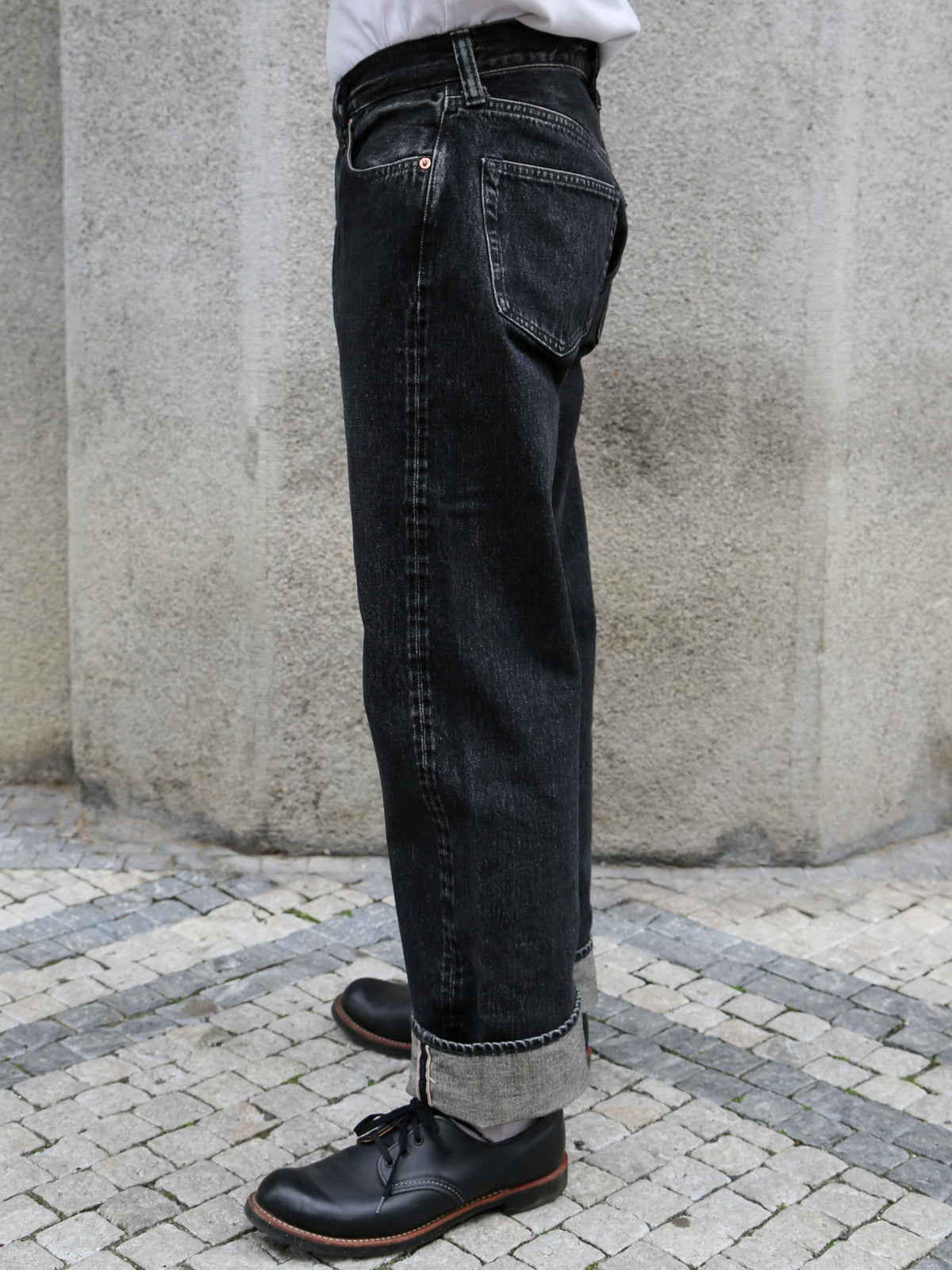 Sugar Cane 14.25oz Black Denim Jeans 1947 Regular Straight – Hard Wash (SC42460H)
