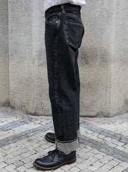 Sugar Cane 14.25oz Black Denim Jeans 1947 Regular Straight – Hard Wash (SC42460H)