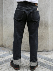 Sugar Cane 14.25oz Black Denim Jeans 1947 Regular Straight – Hard Wash (SC42460H)