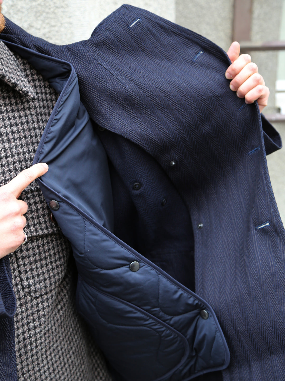 Fleurs de Bagne La Veste “Modele M38” Sashiko – Indigo (FBD-COAT-MM38-810)