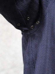 Fleurs de Bagne La Veste “Modele M38” Sashiko – Indigo (FBD-COAT-MM38-810)