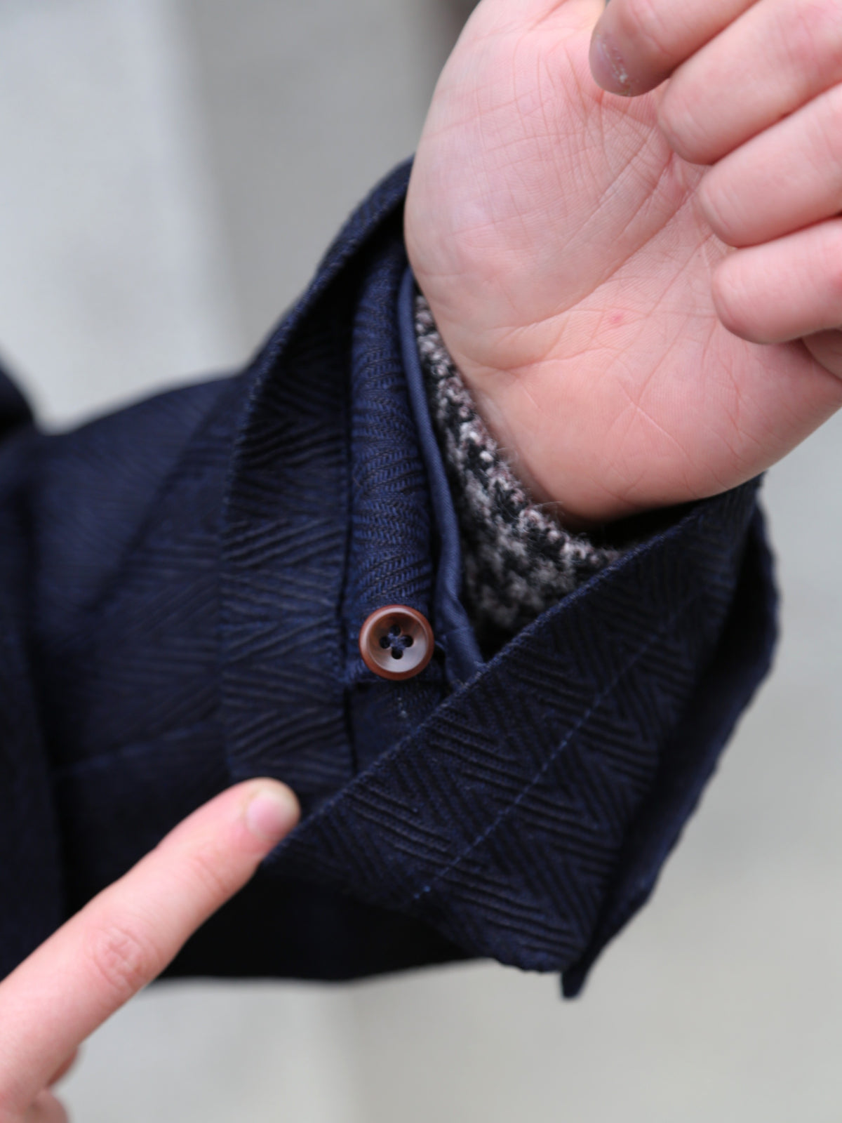 Fleurs de Bagne La Veste “Modele M38” Sashiko – Indigo (FBD-COAT-MM38-810)