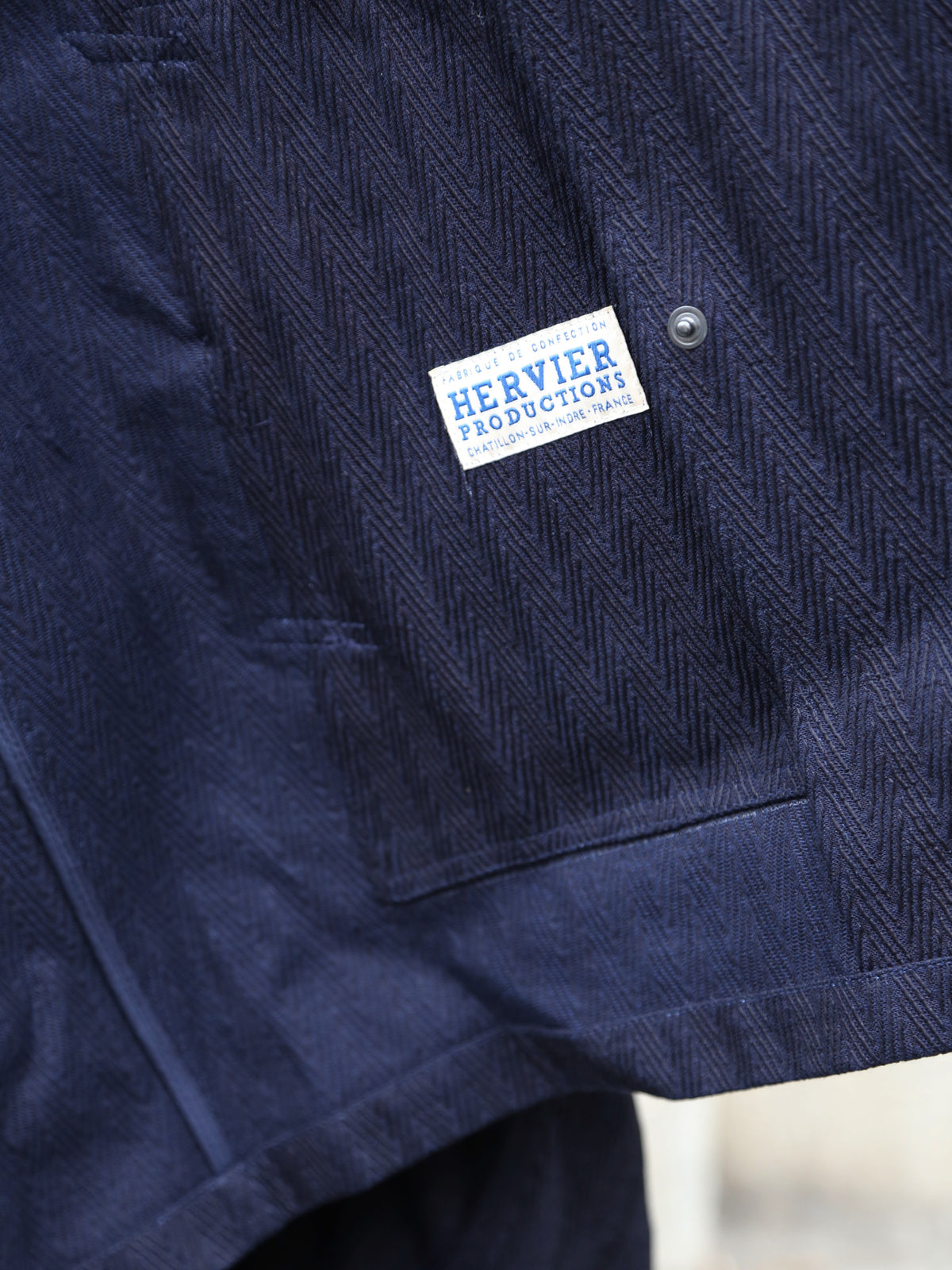 Fleurs de Bagne La Veste “Modele M38” Sashiko – Indigo (FBD-COAT-MM38-810)