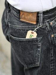 Sugar Cane 14.25oz Black Denim Jeans 1947 Regular Straight – Hard Wash (SC42460H)