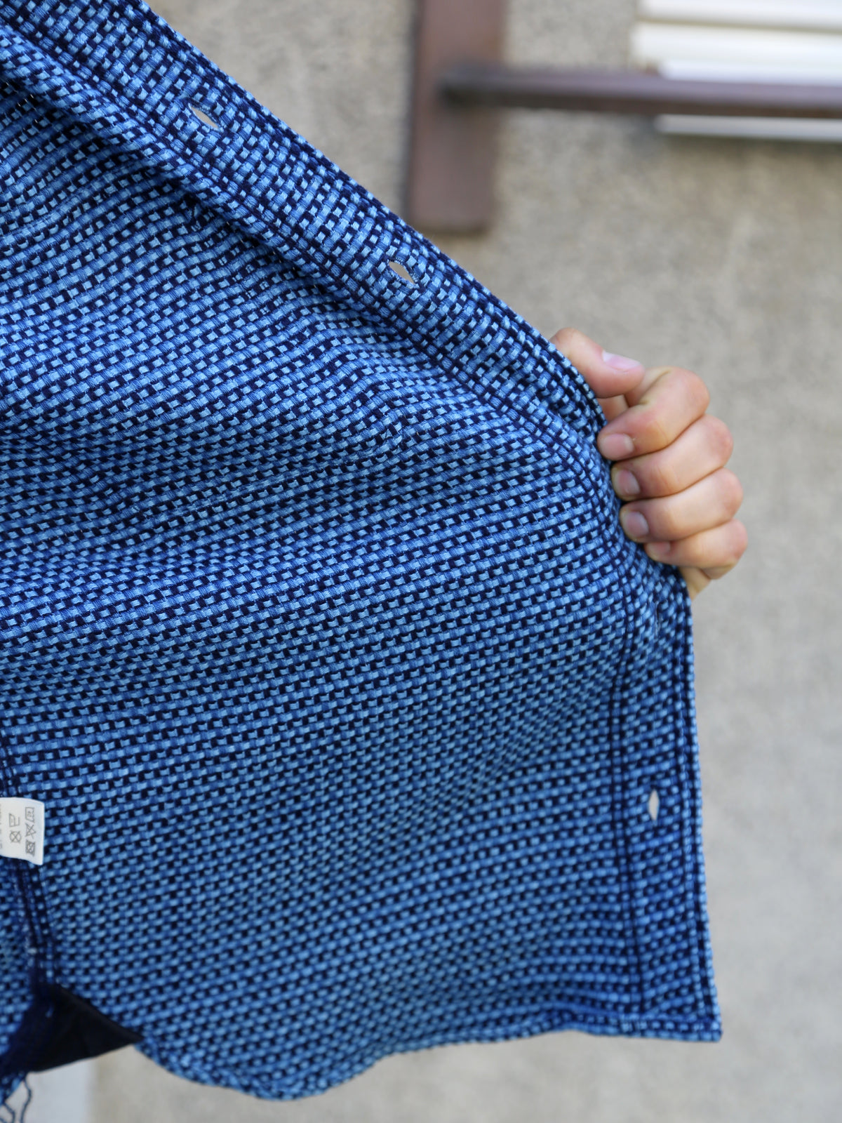 Samurai SSS24-01W Natural Indigo Sashiko Workshirt (Overseas Edition)